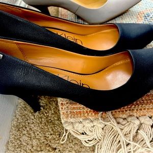 Navy Blue Calvin Klein low heel